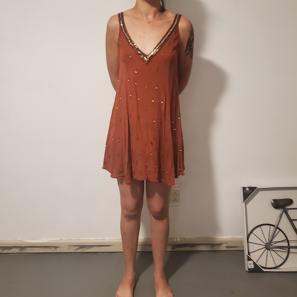 Sunburnt sequin Free People dress